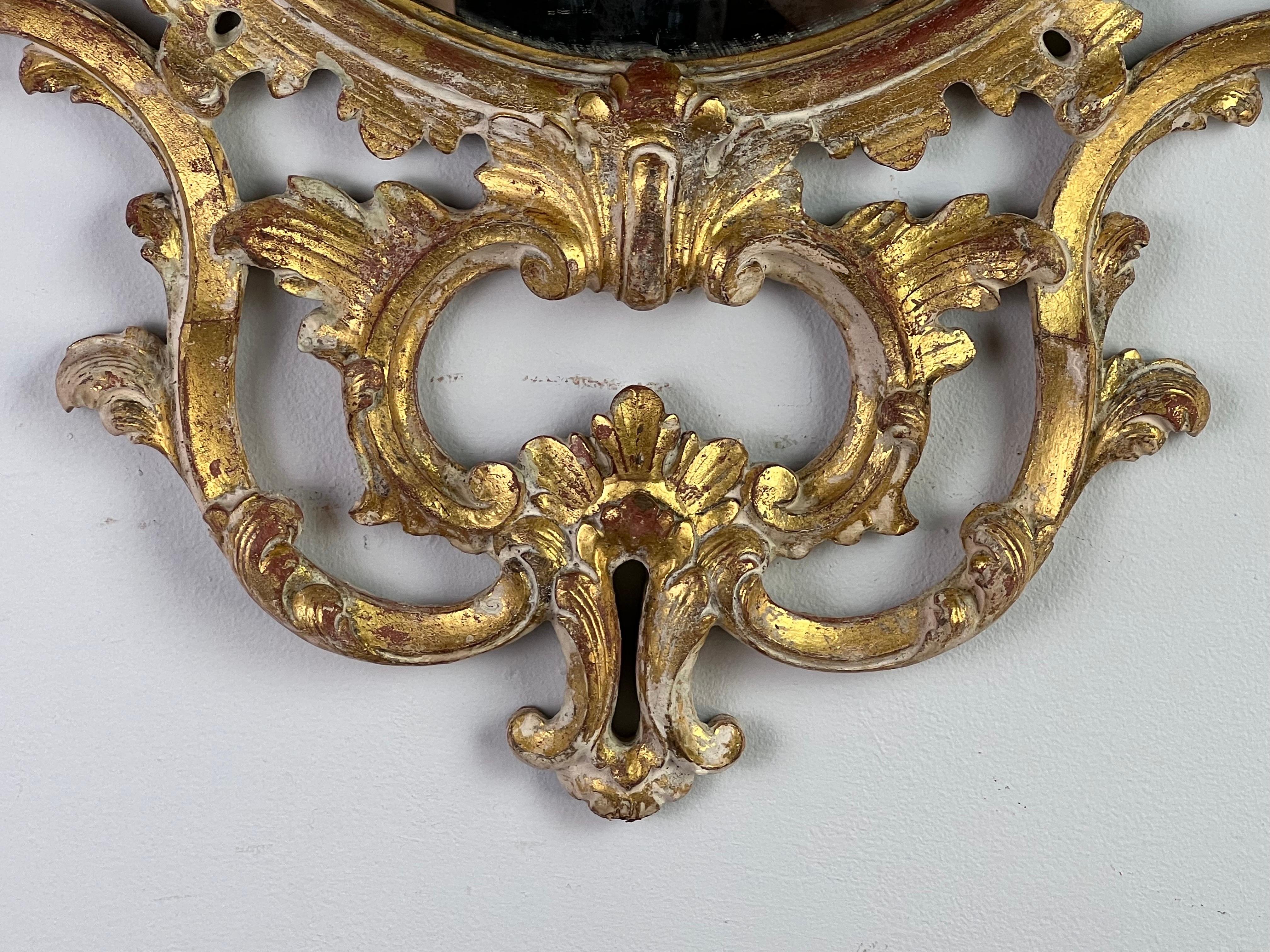 19th C. French Rococo Gilt Wood Mirror 3