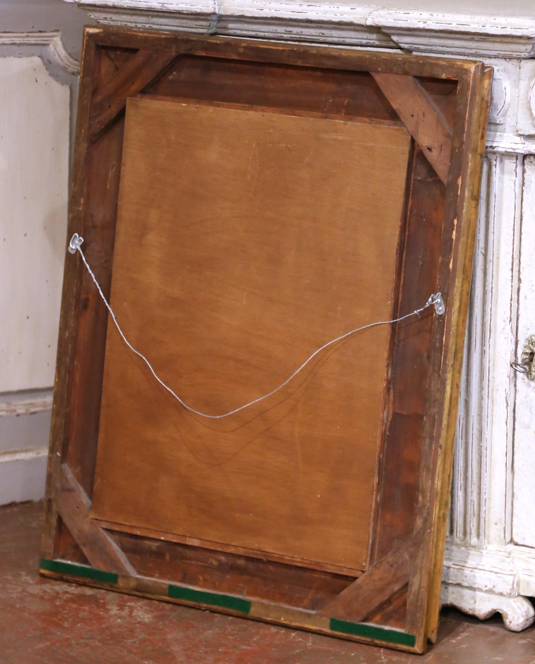XIXe siècle French C.I.C. Rococo Giltwood Mirror with Carved Floral and Foliate Motifs (Miroir en bois doré rococo français avec motifs floraux et feuillus sculptés) en vente