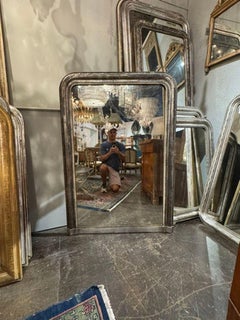 19th c. French Silver Louis Philippe Mirror