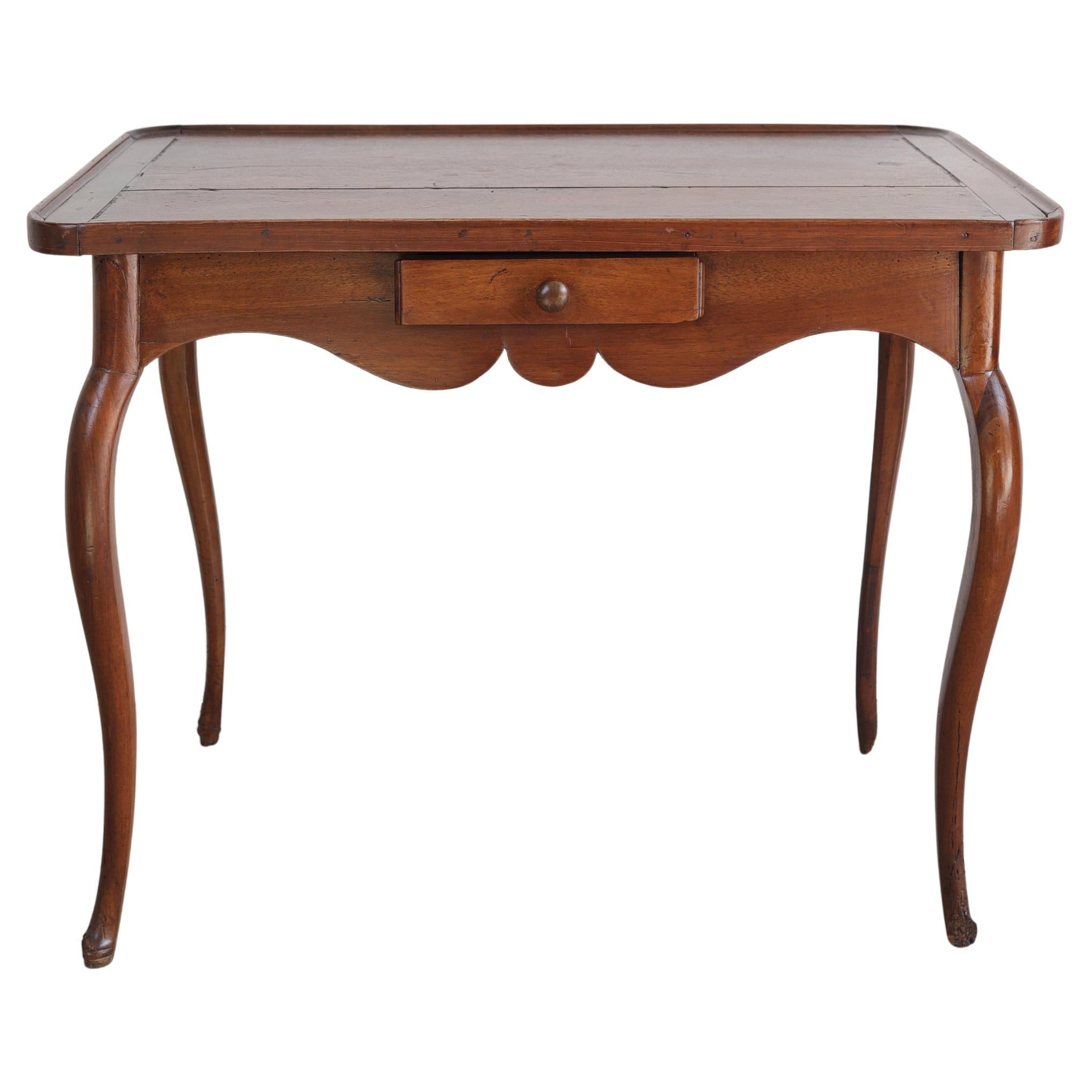 19th C. French Table with Diamond Inlay