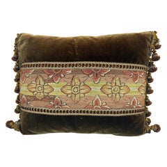 Antique 19th C. French Tapestry Pillow