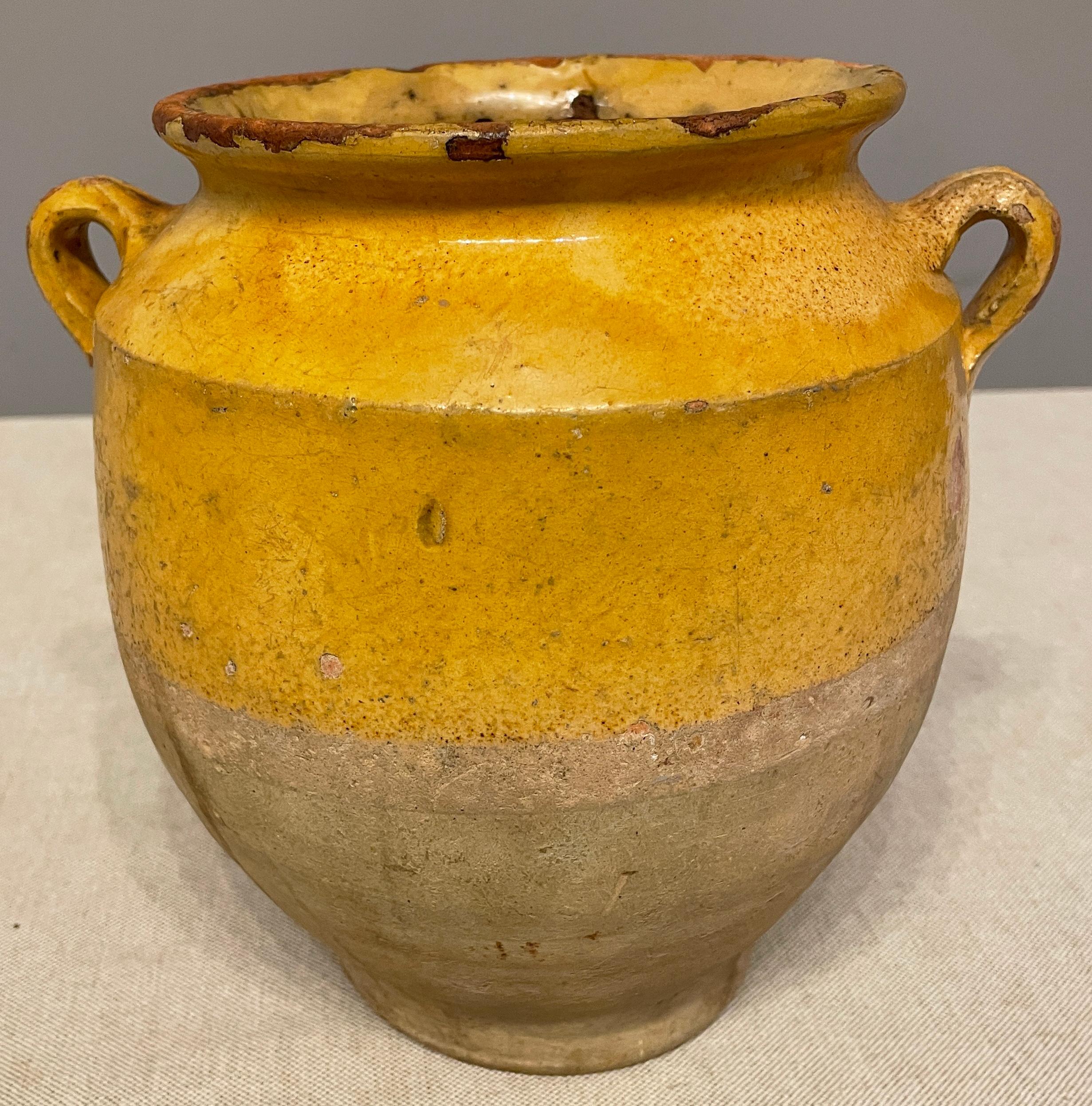 French Provincial 19th C. French Terracotta Confit Pot