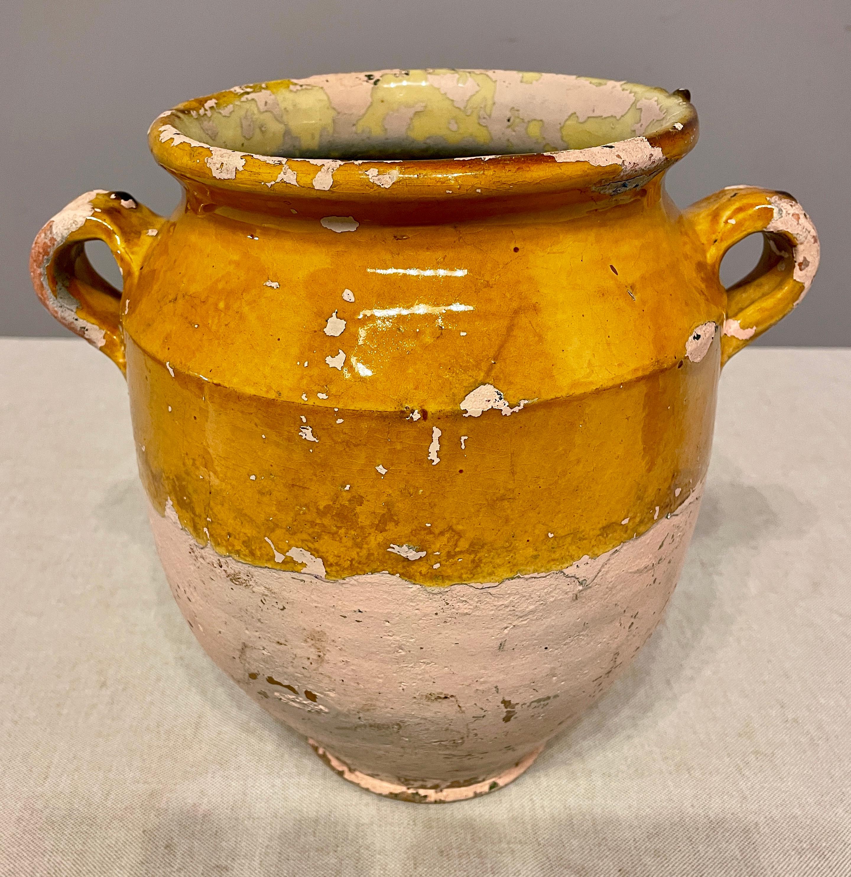 19th c. French Terracotta Confit Pot In Good Condition In Winter Park, FL