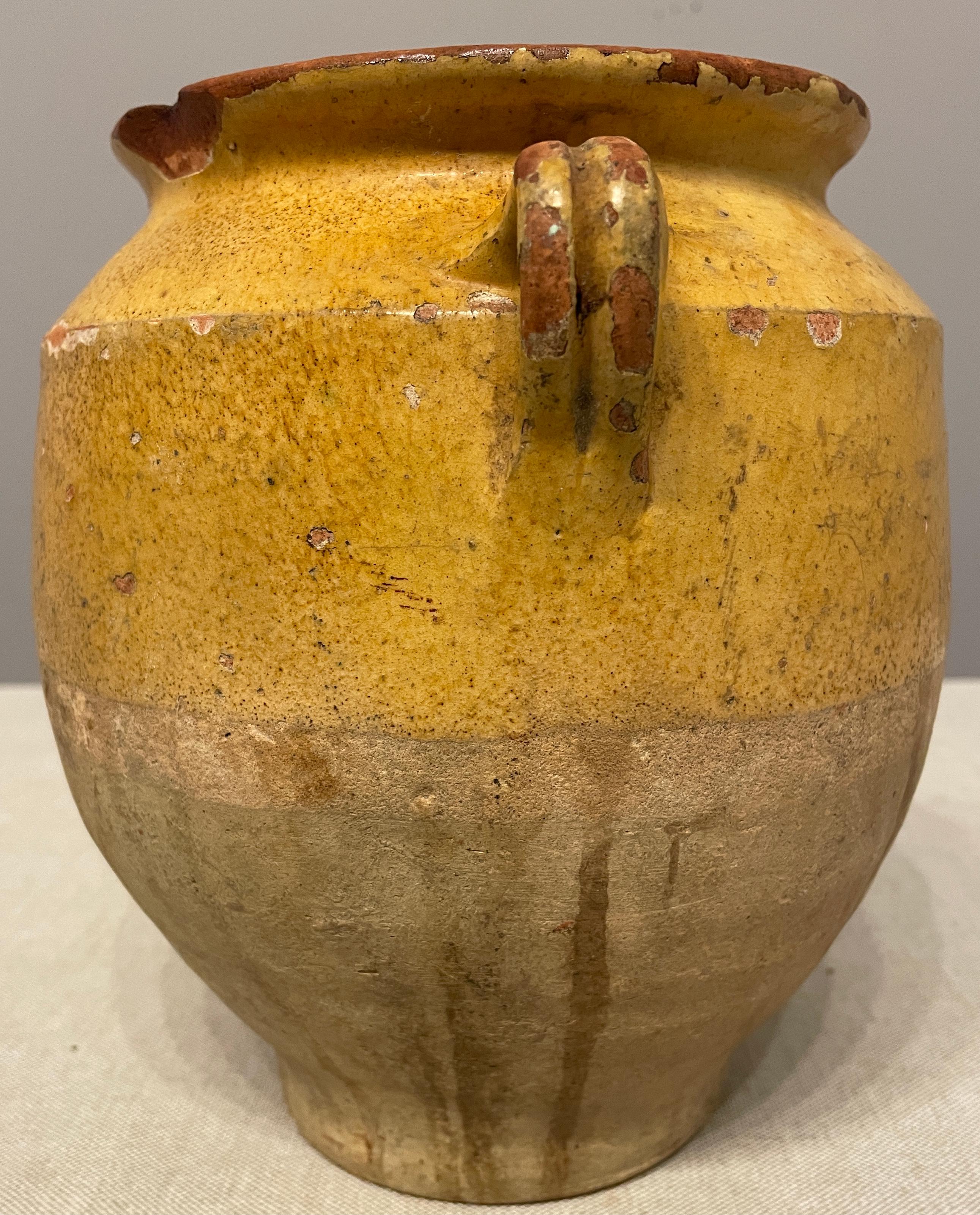 Clay 19th C. French Terracotta Confit Pot