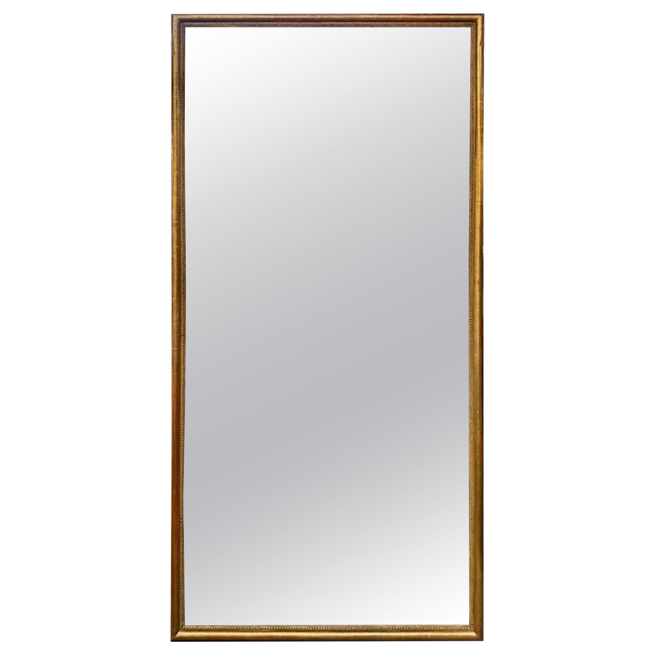 19e s. Miroir transitionnel français en bois doré en vente
