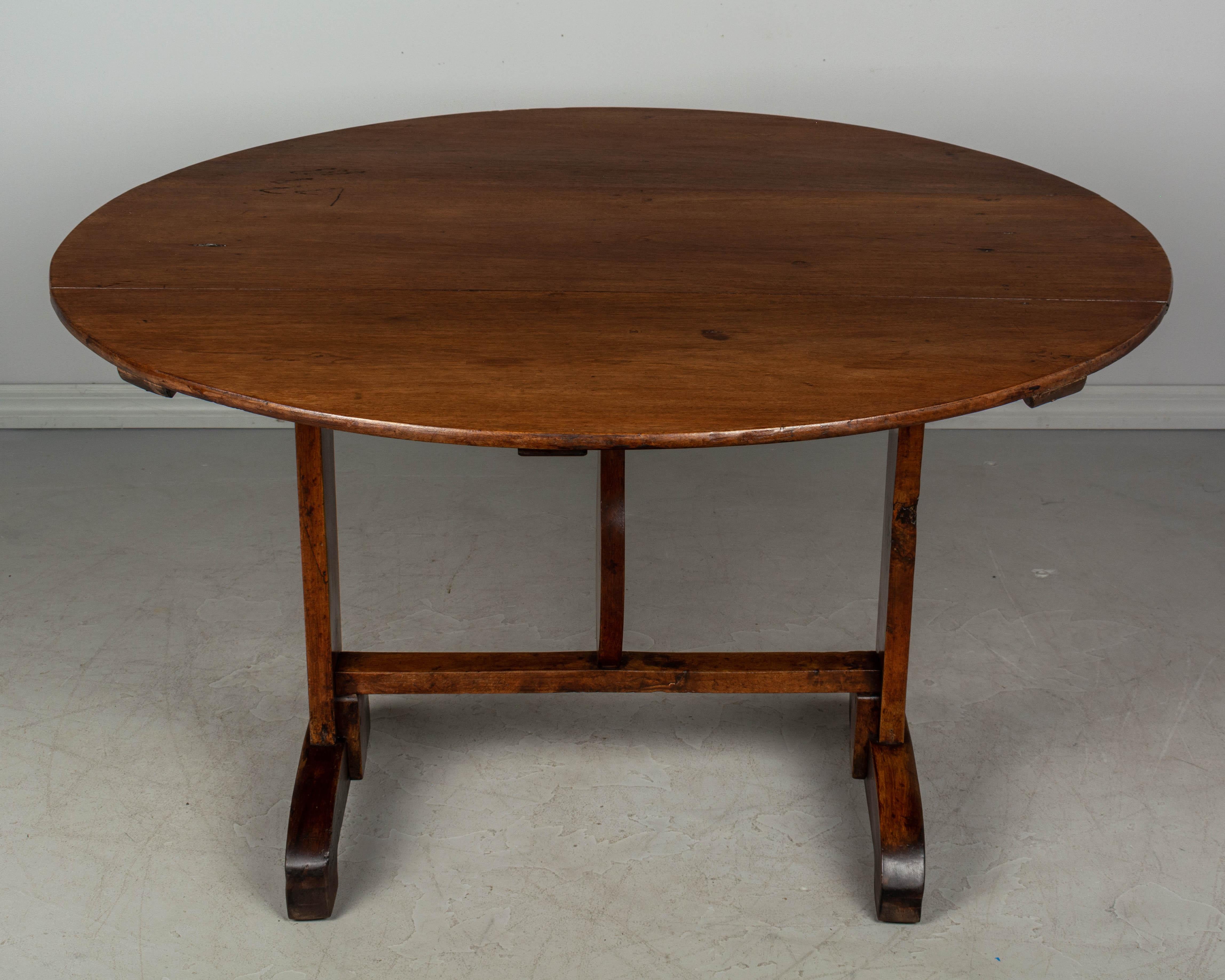 19th Century French Wine Tasting Table or Tilt-Top Table 3