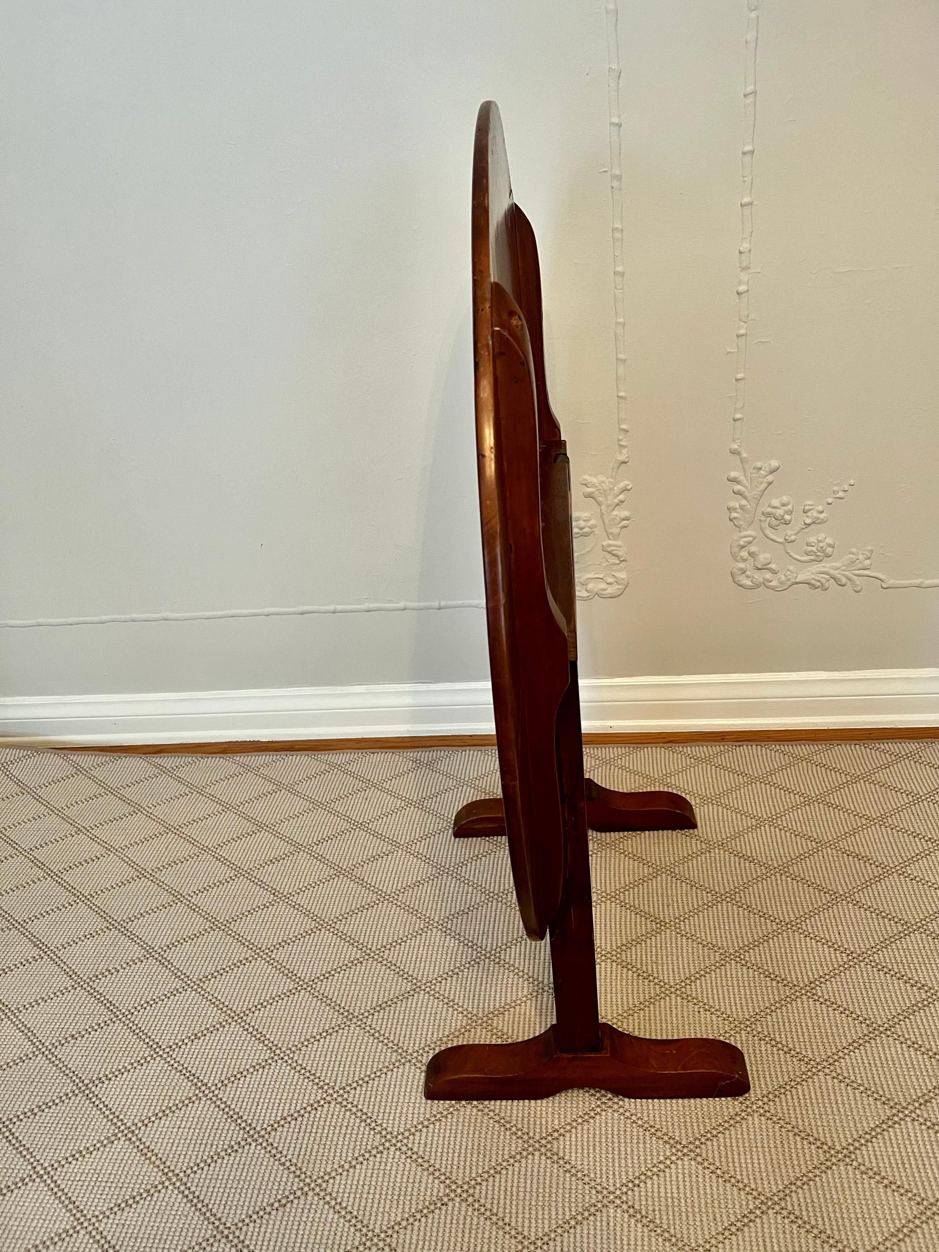 19th C. French Wine Tasting Cherry Wood Tilt Top Table  3
