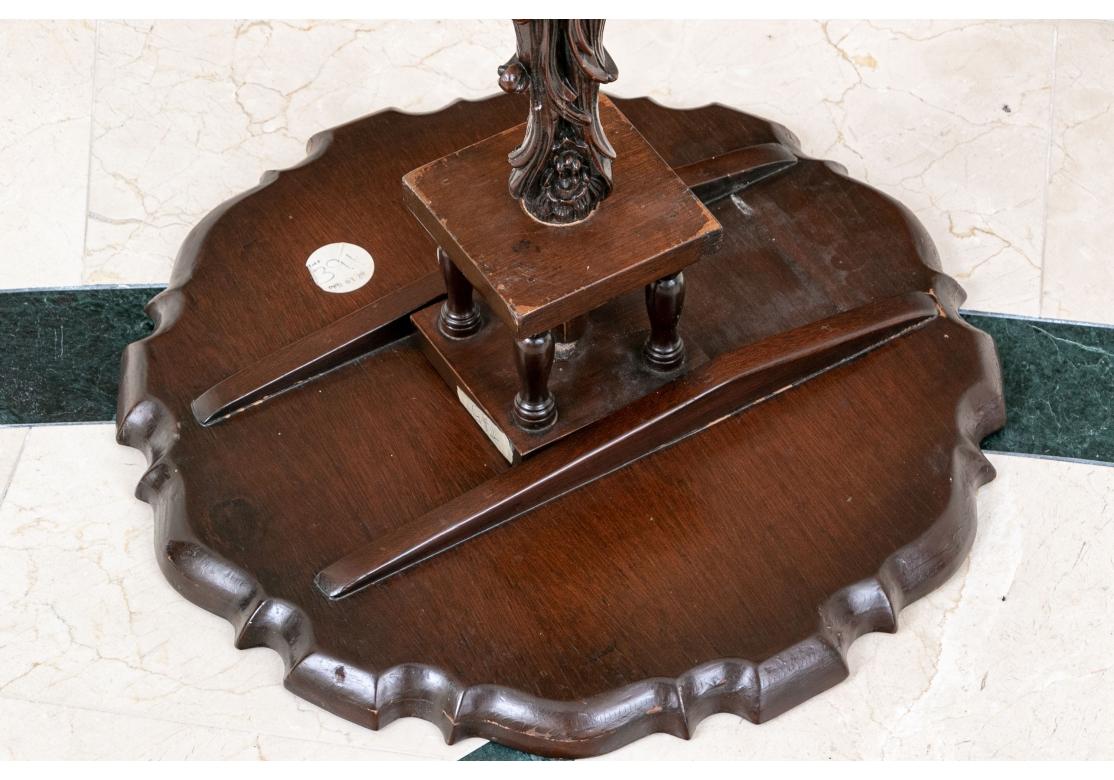 19th C. George III Style Mahogany Pie Crust Tilt Top Table for Restoration For Sale 9