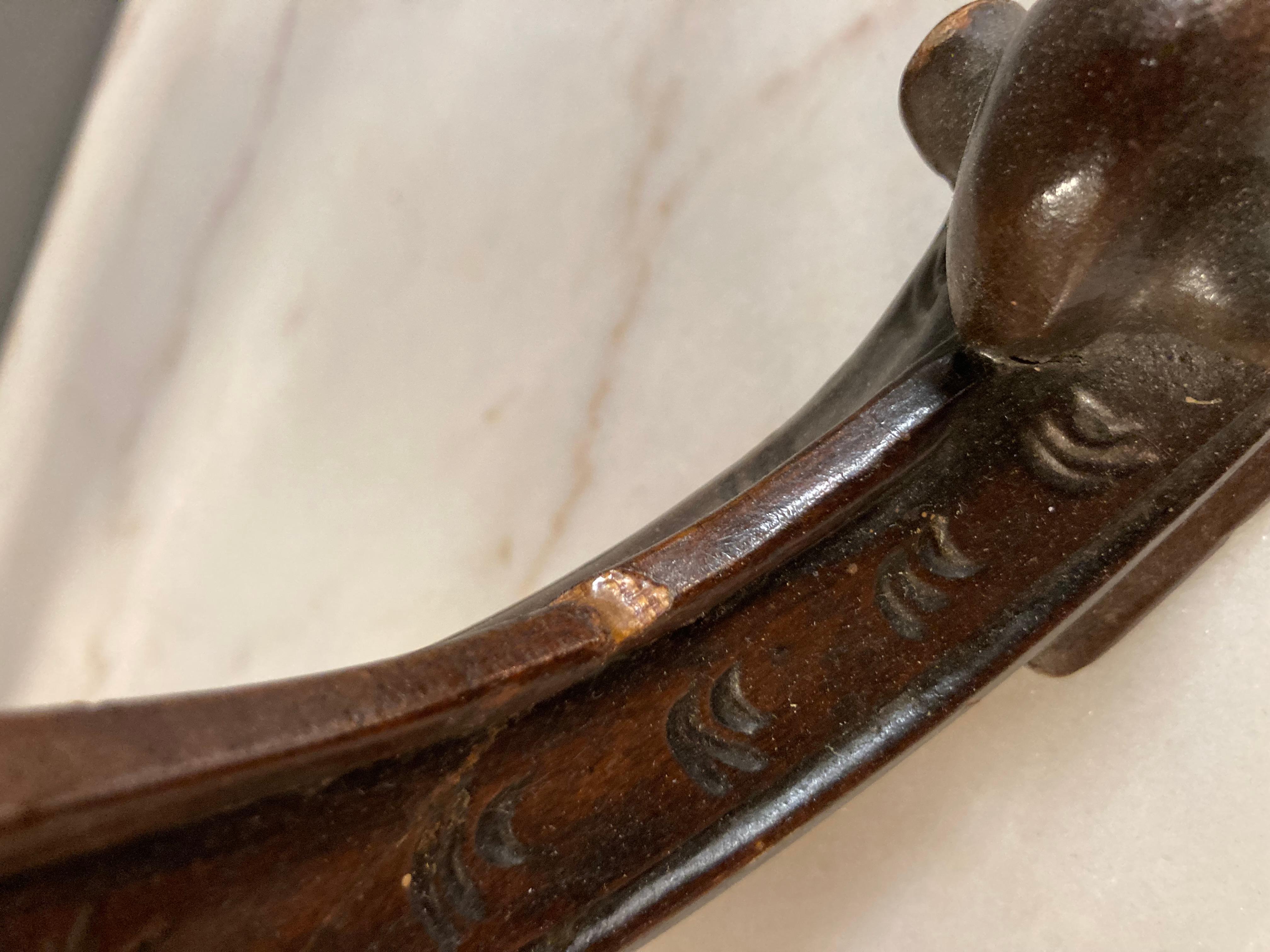 19th C. George III Style Mahogany Pie Crust Tilt Top Table for Restoration For Sale 12