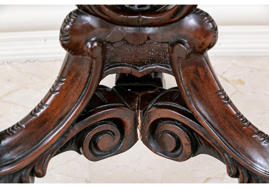 19th Century 19th C. George III Style Mahogany Pie Crust Tilt Top Table for Restoration For Sale