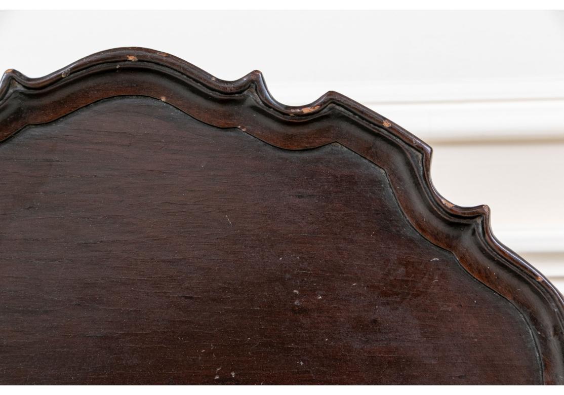 19th C. George III Style Mahogany Pie Crust Tilt Top Table for Restoration For Sale 1