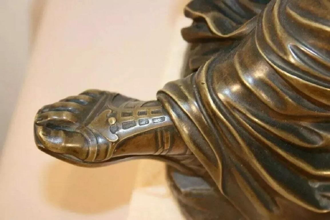 Scultura di bronzo francese del XIX secolo Georges Bareau, statua di Arianna addormentata in marmo In condizioni buone in vendita a Philadelphia, PA