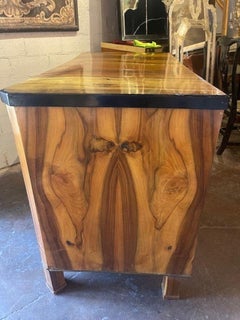 19th c. German Biedermeier Black Walnut Commode