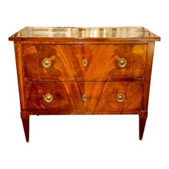 19th c. German Biedermeier Mahogany Commode