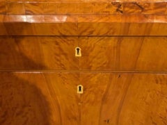 XIX sec. Comò tedesco in acero in stile Biedermeier