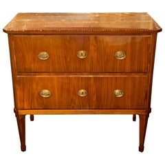 19th c. German Biedermeier Walnut Chest