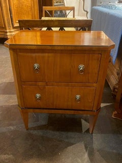 19th c. German Biedermeier Walnut Side Table