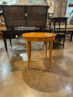 19th c. German Biedermeier Walnut Table