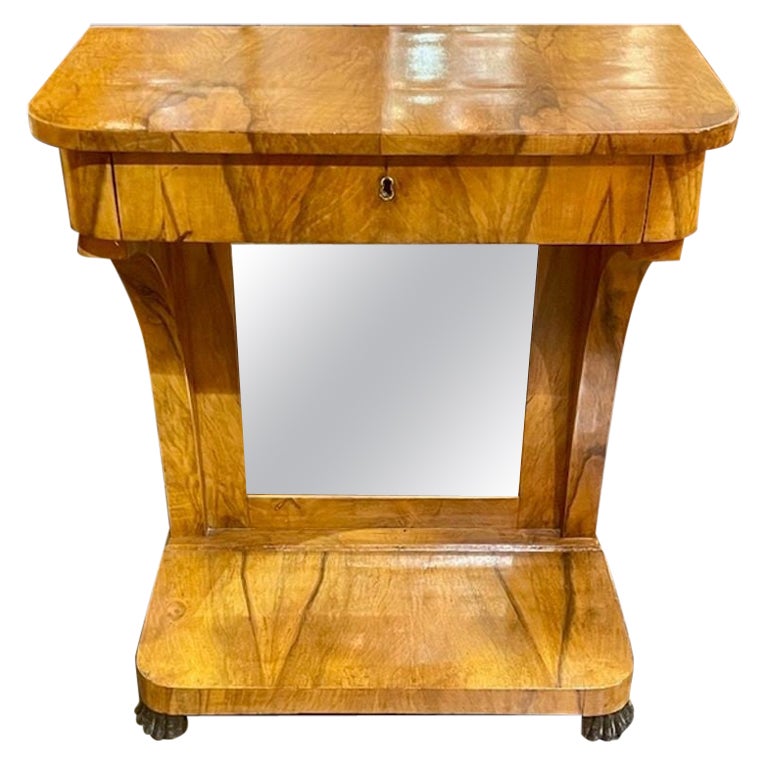 19th c. German Biedermeier Walnut Table