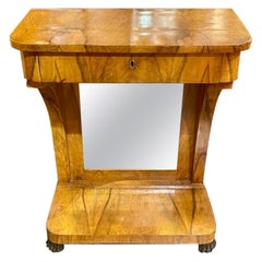 19th c. German Biedermeier Walnut Table
