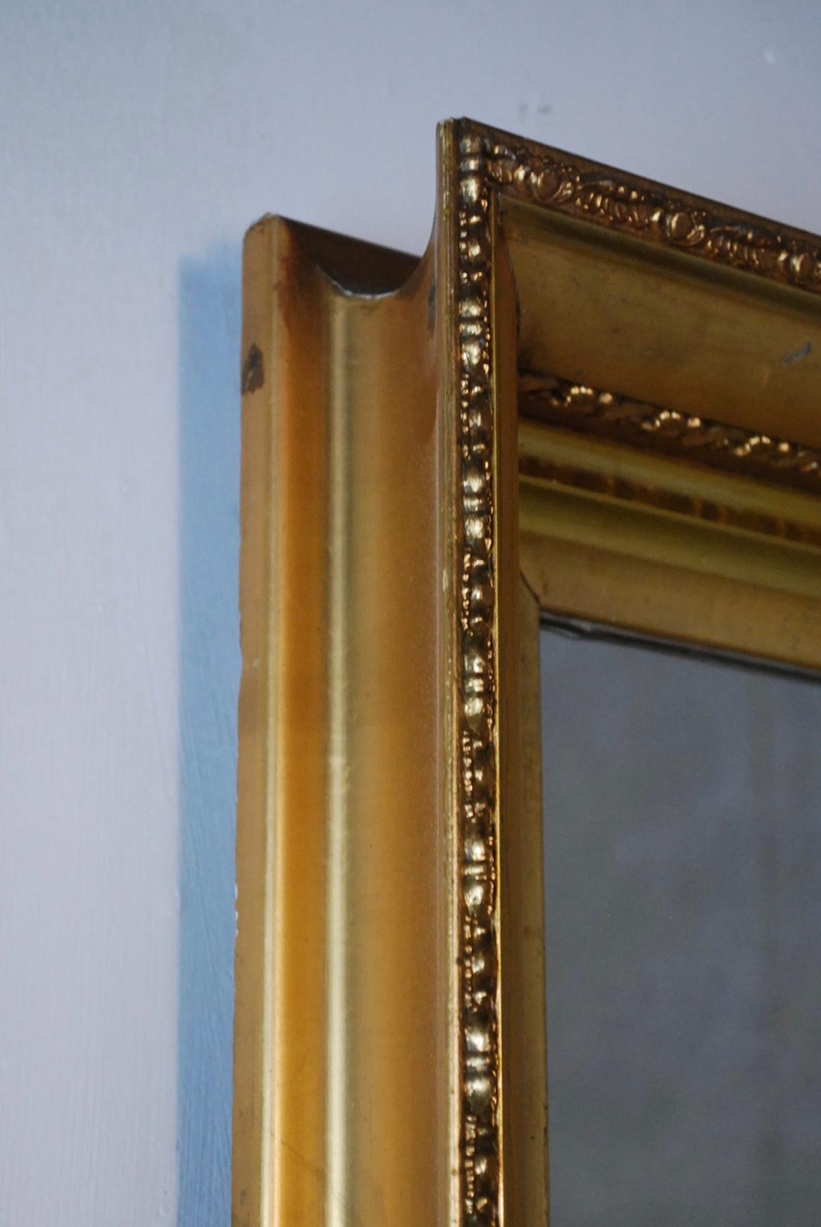 Victorian 19th Century Gilded Wooden Mirror Frames from Church in Montreal