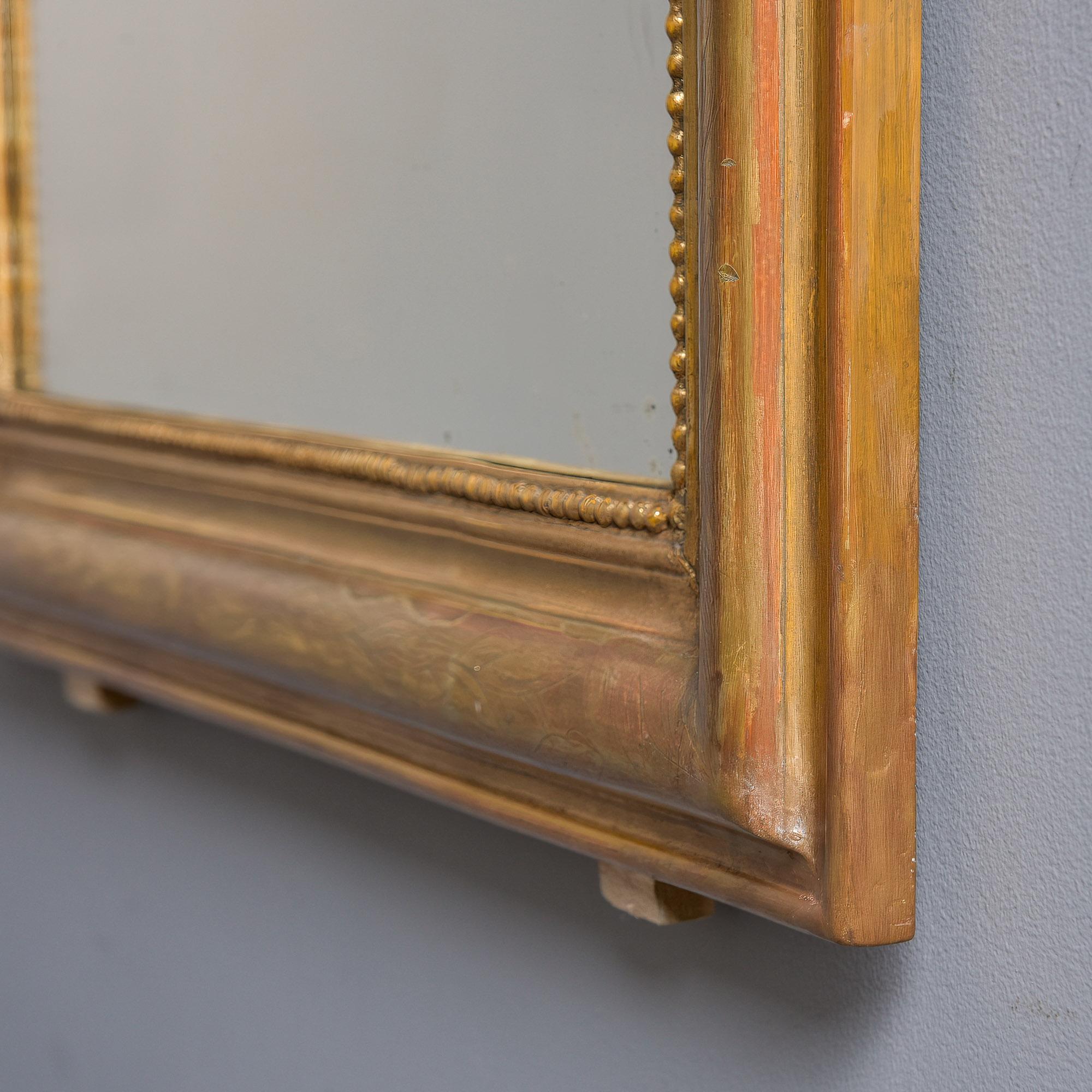 19th C Gilt Wood Louis Philippe Mirror For Sale 3