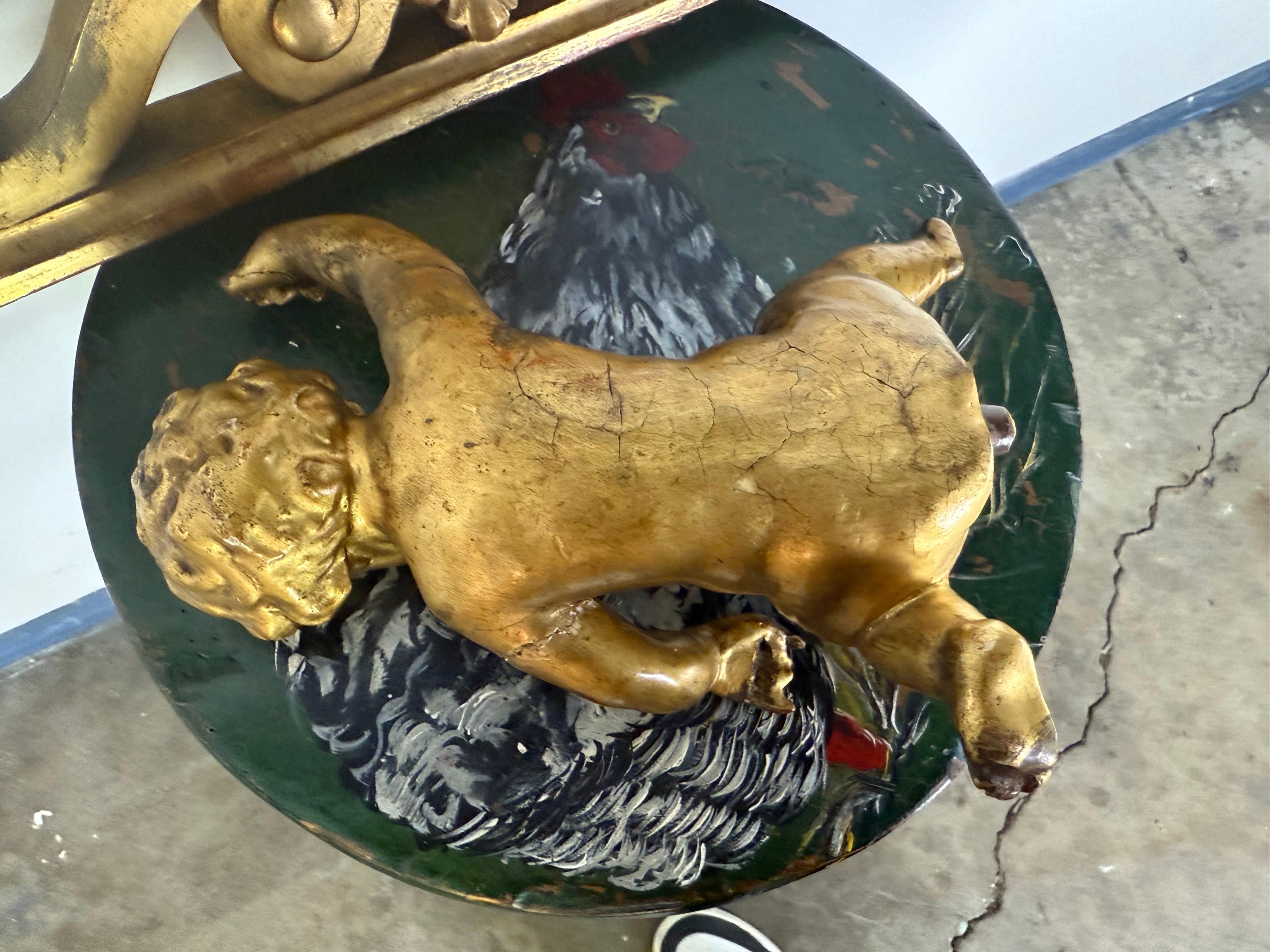 19th C. Giltwood Cherub Fragment For Sale 3