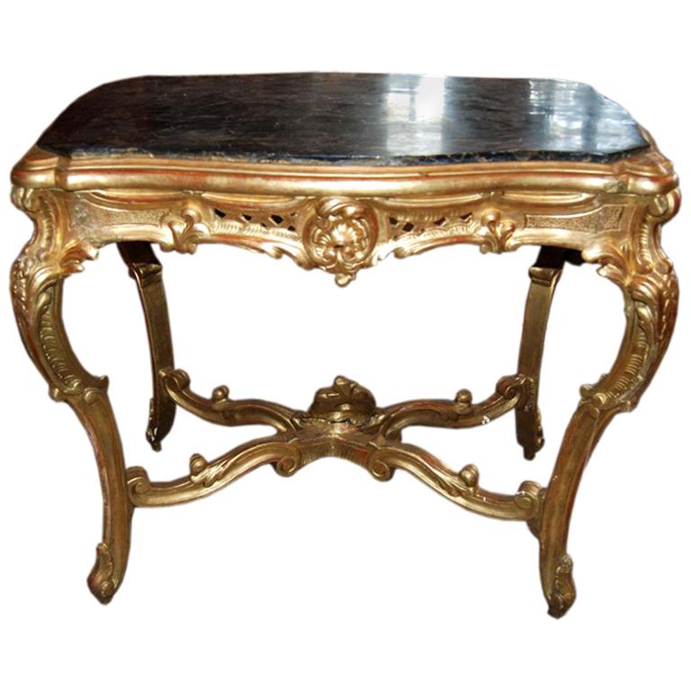 19th c. Giltwood Table For Sale