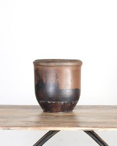 19th C. Glazed Japanese Terracotta Vessel/Planter