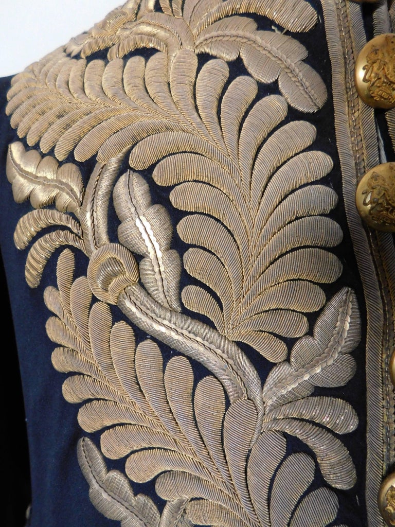 Gold Bullion Embroidered British Diplomatic Tailcoat and French
