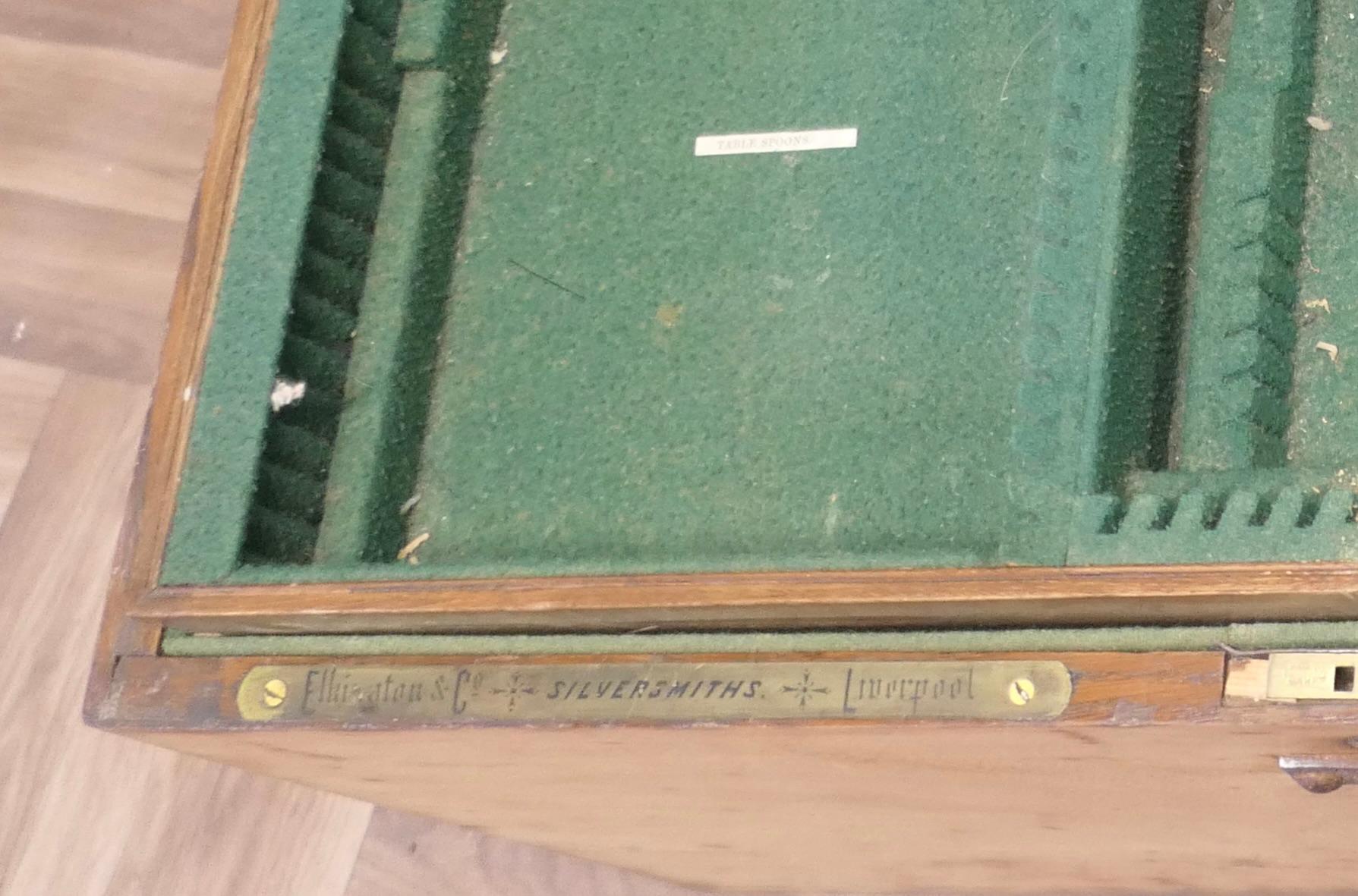 XIX secolo Cassapanca da viaggio in Oak dorato del 19° secolo di Elkington in vendita