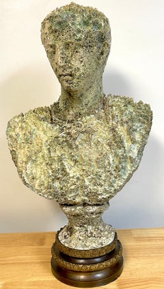 19. Jahrhundert  Italienische Grand Tour geschnitzte Korallenbüste von Caesar