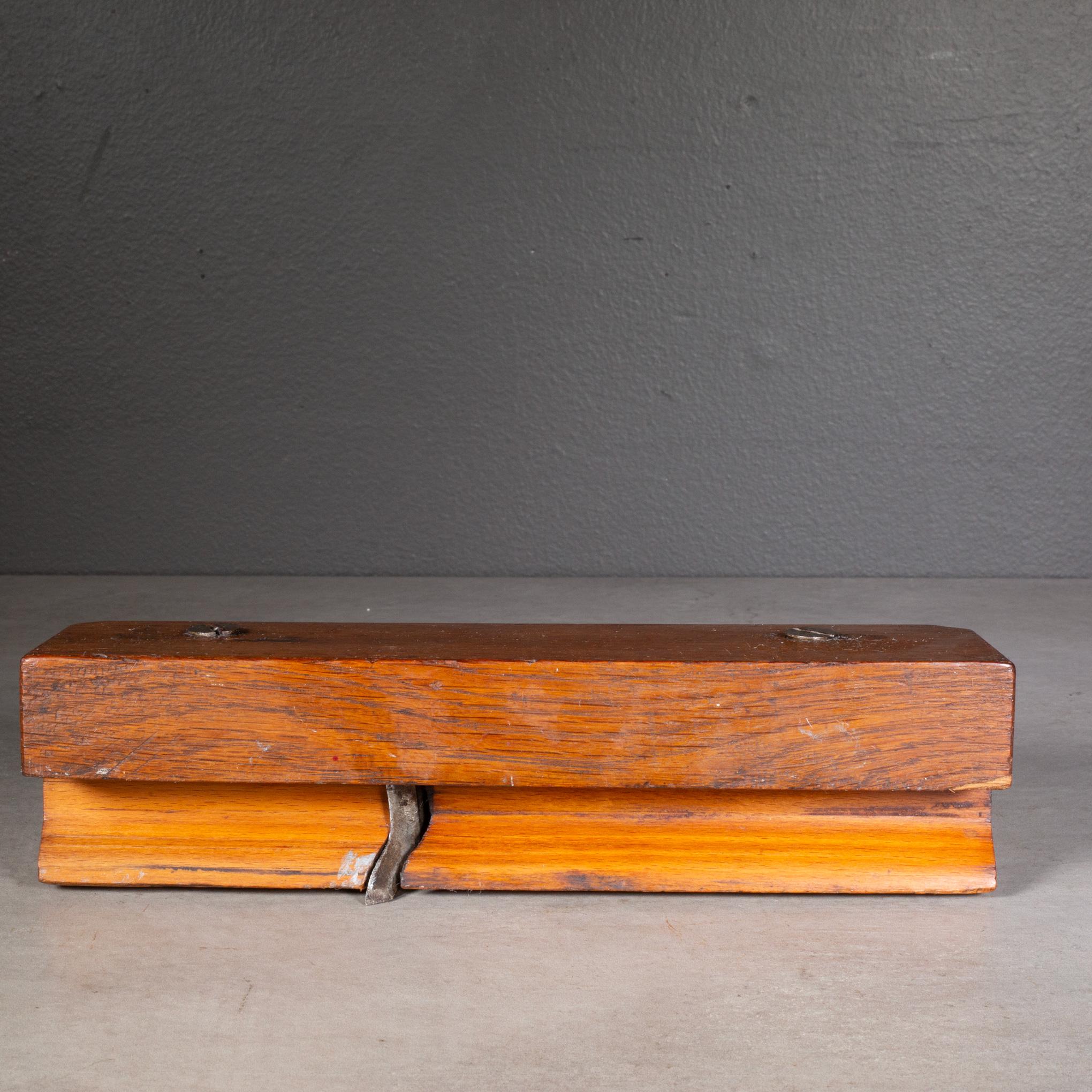 Industrial 19th c. Greenfield Tool Co. Carpenter's Molding Wood Plane
