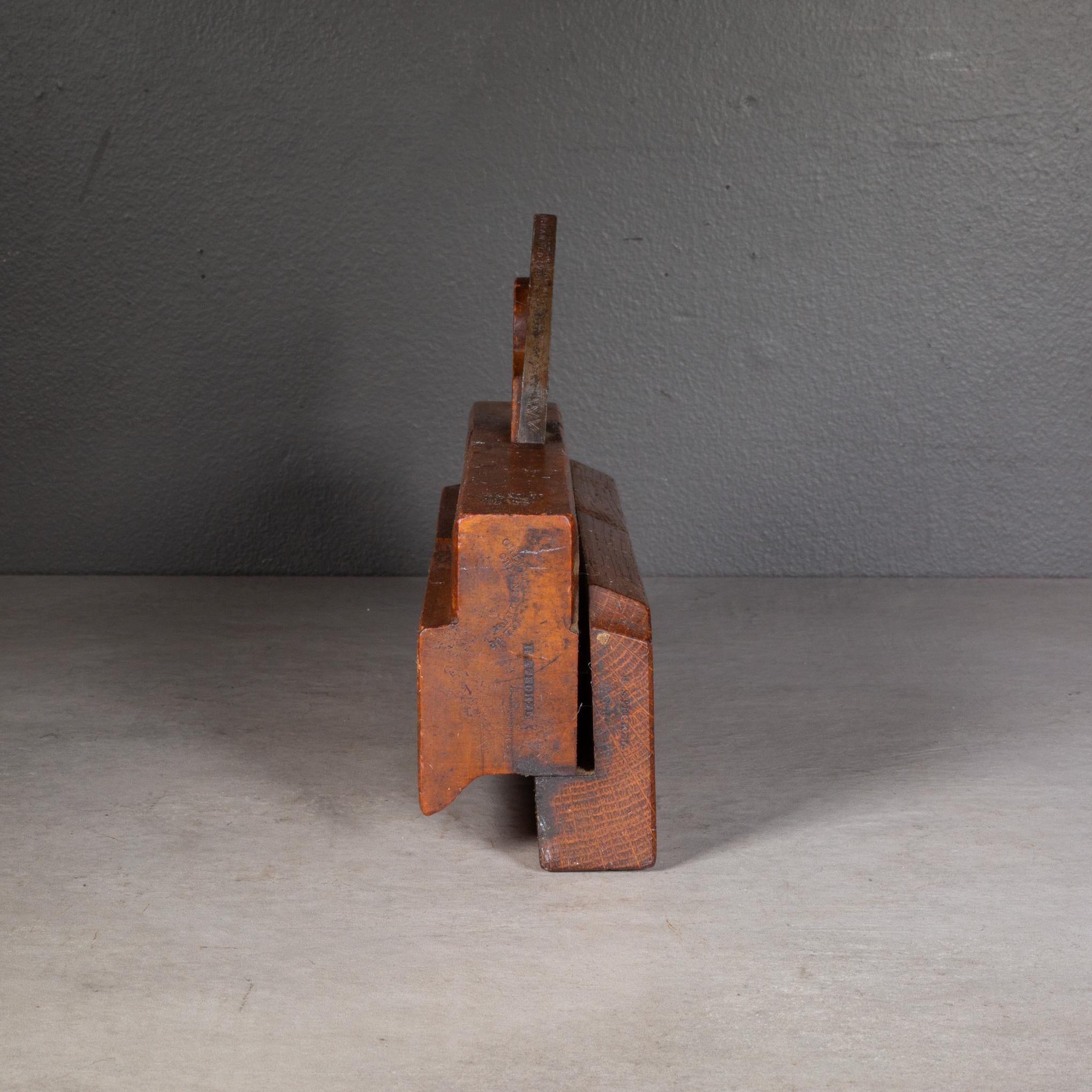Walnut 19th c. Greenfield Tool Co. Carpenter's Molding Wood Plane
