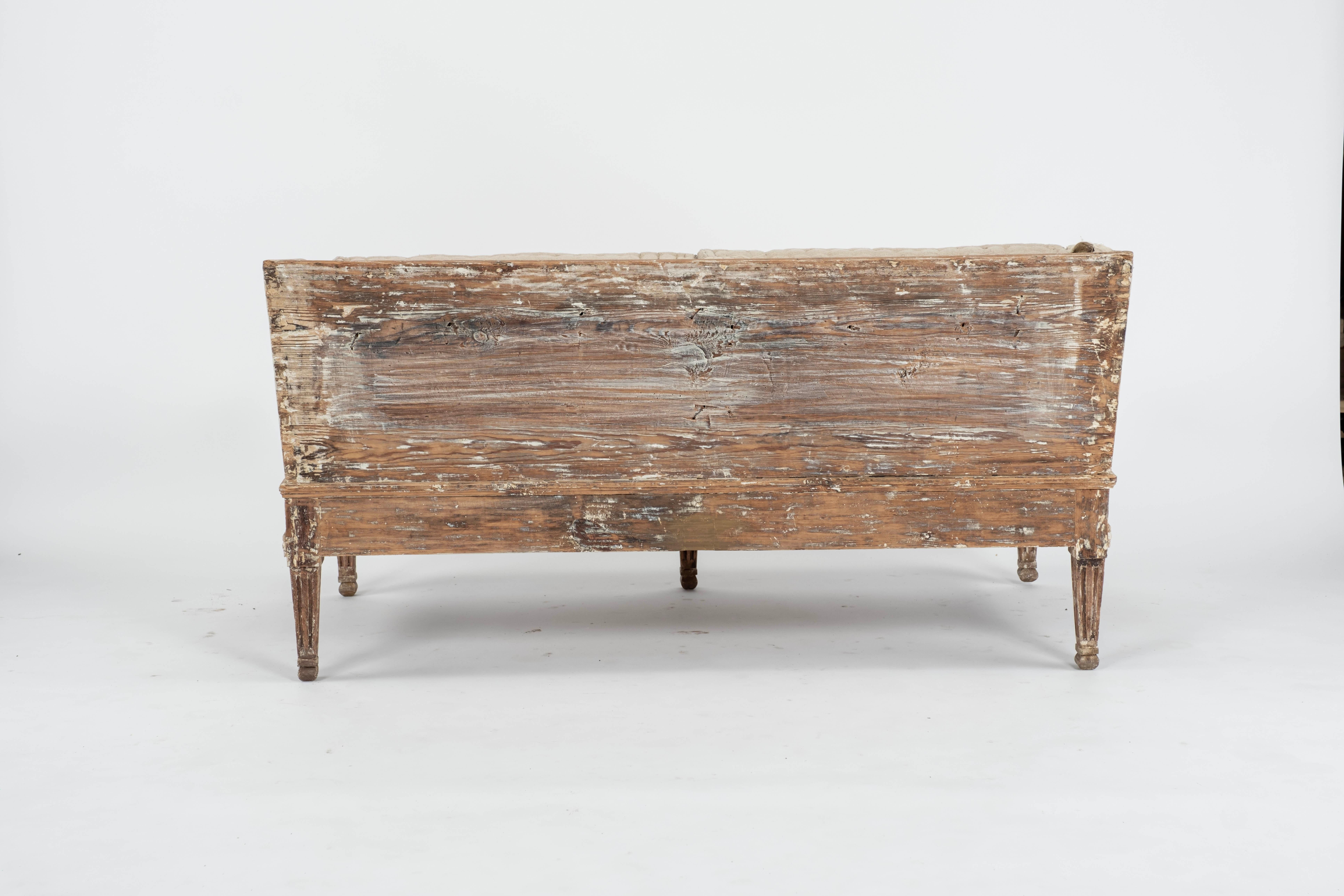 19th C. Gustavian Bench or Sofa For Sale 5