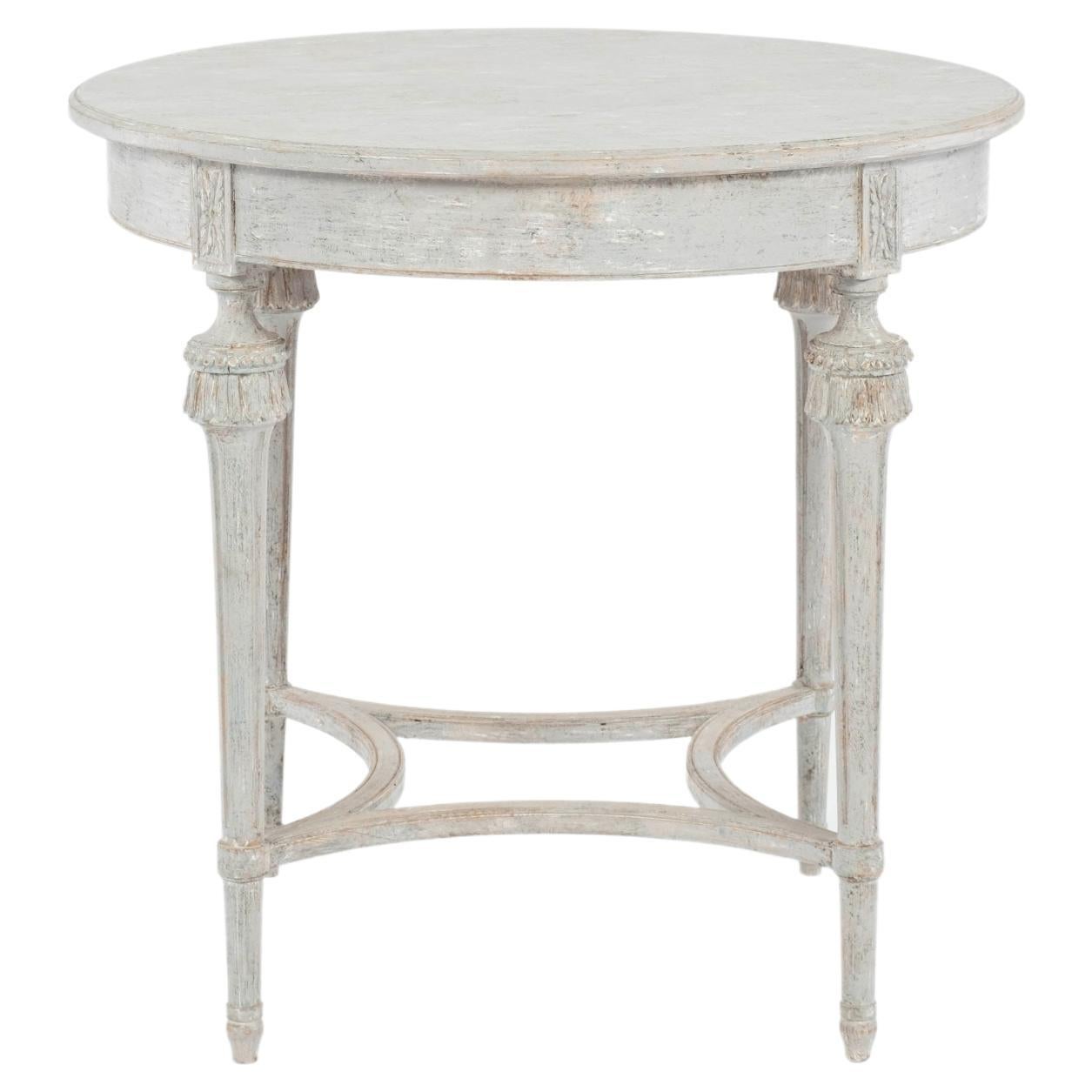 19th C. Gustavian Round Table For Sale