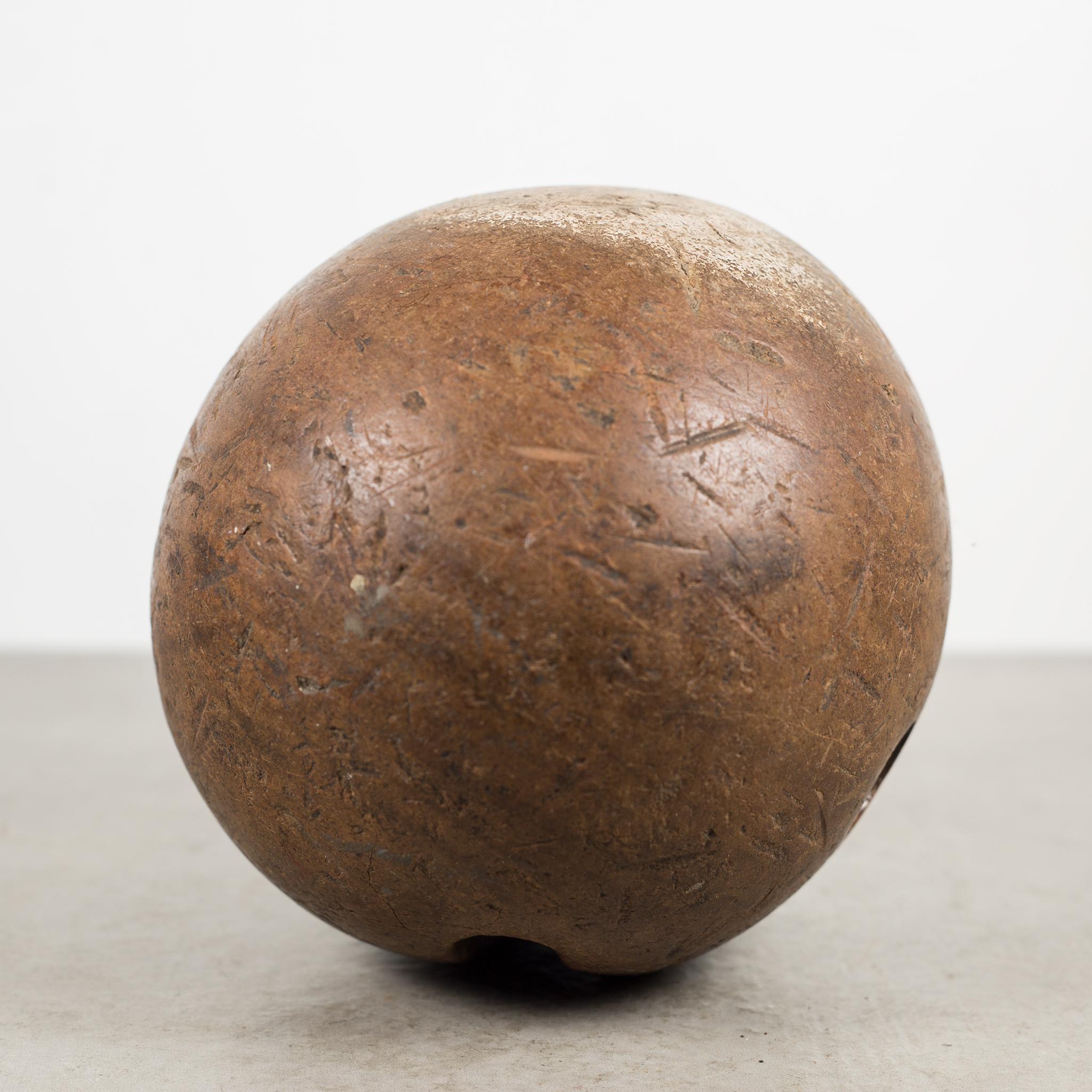 wooden bowling ball