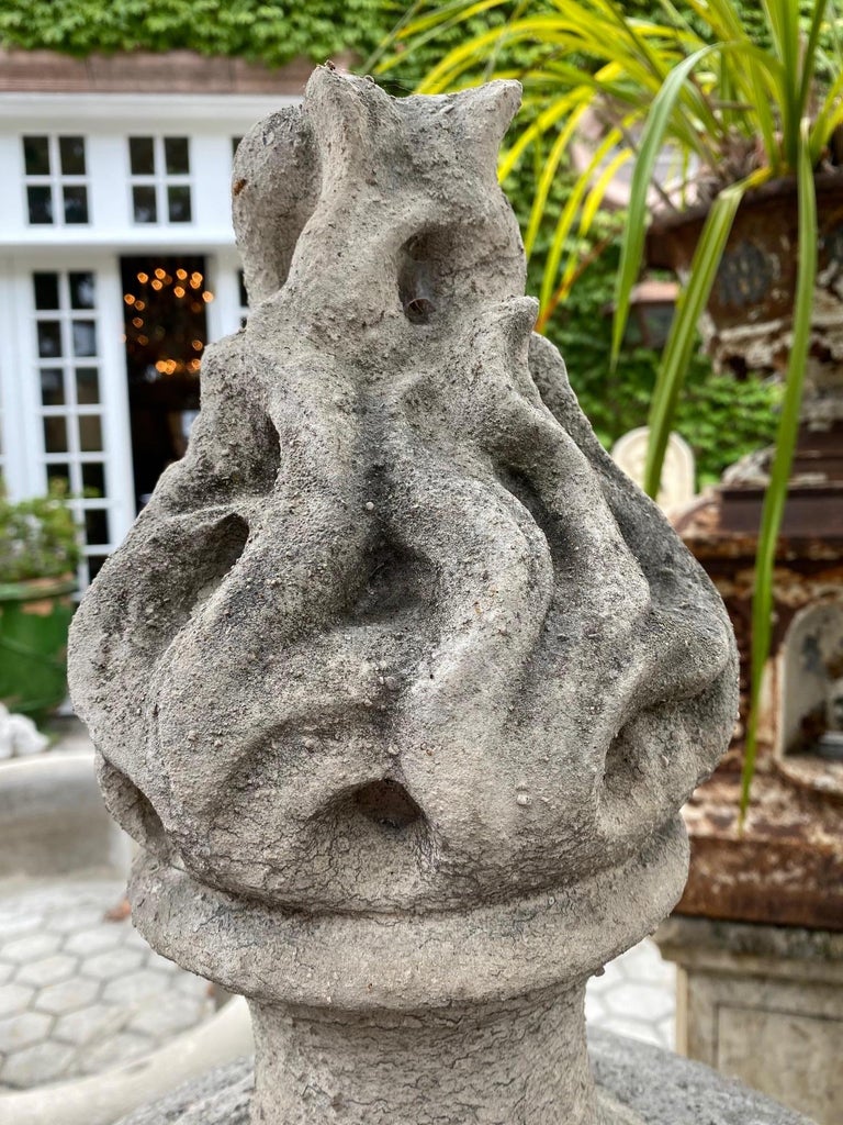 Hand Carved Stone Finial Decorative Architectural Element Antiques, LA, CA For Sale at 1stDibs