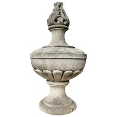 Used Hand Carved Stone Finial Decorative Architectural Element Antiques, LA, CA