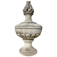 Antique Hand Carved Stone Finial Decorative Architectural Element Antiques, LA, CA