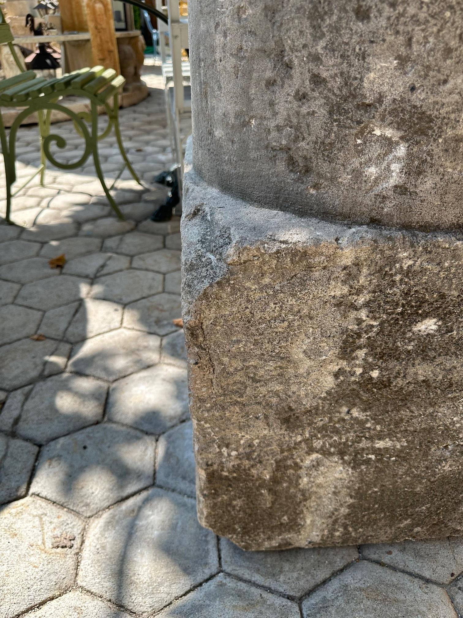 A.I.C. Pedestal Stone Column post base Center Piece Garden Fountain en vente 13