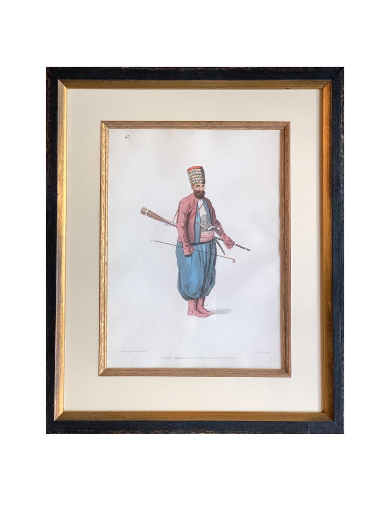 Hand-Painted 19th Century Hand-Colored Engraved Illustrations by Octaiven Dalvimart, Set of 7