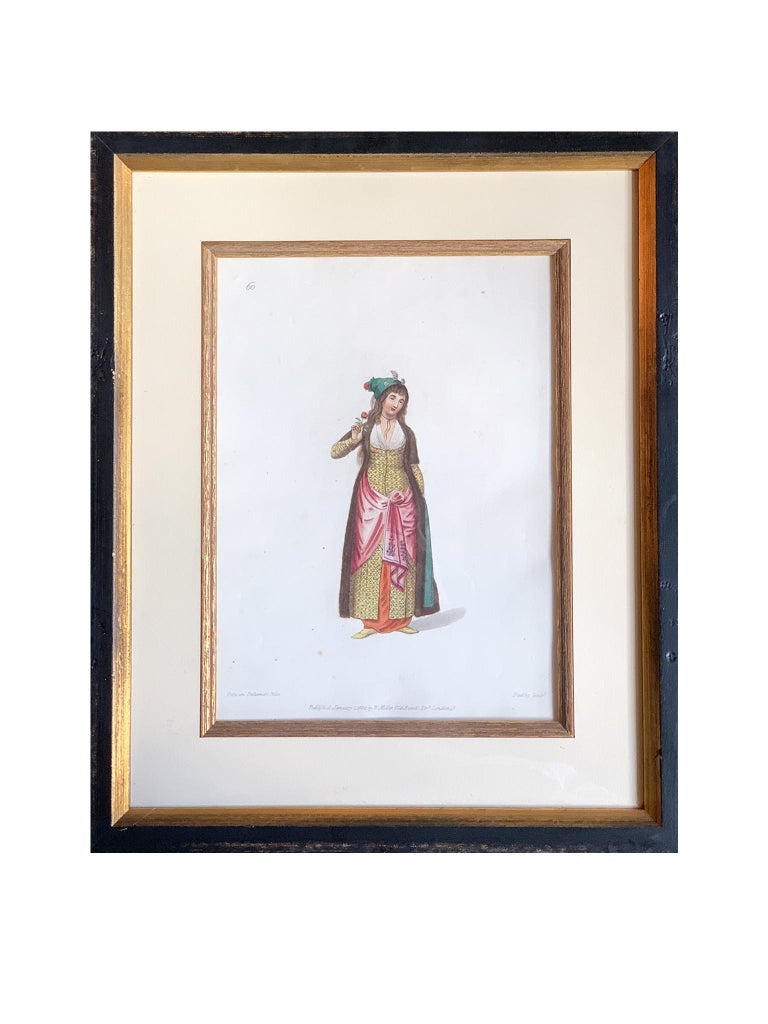 19th Century Hand-Colored Engraved Illustrations by Octaiven Dalvimart, Set of 7 In Good Condition In New York, NY