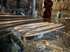 19th C. Hand Crafted Sterling Silver Cigar Case Holder Box Special Gift Idea CA