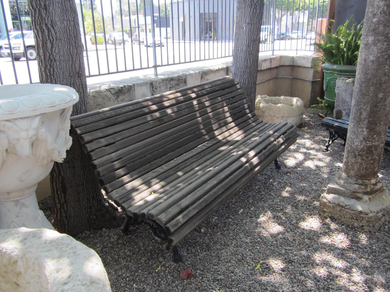 antique park bench