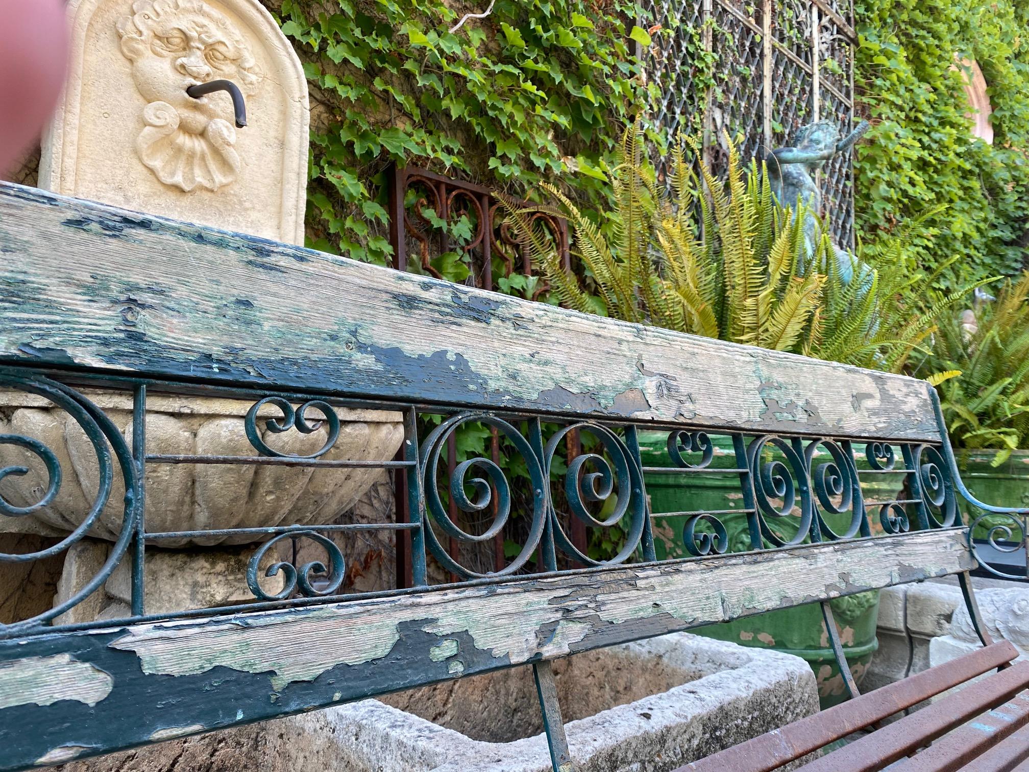 art nouveau bench