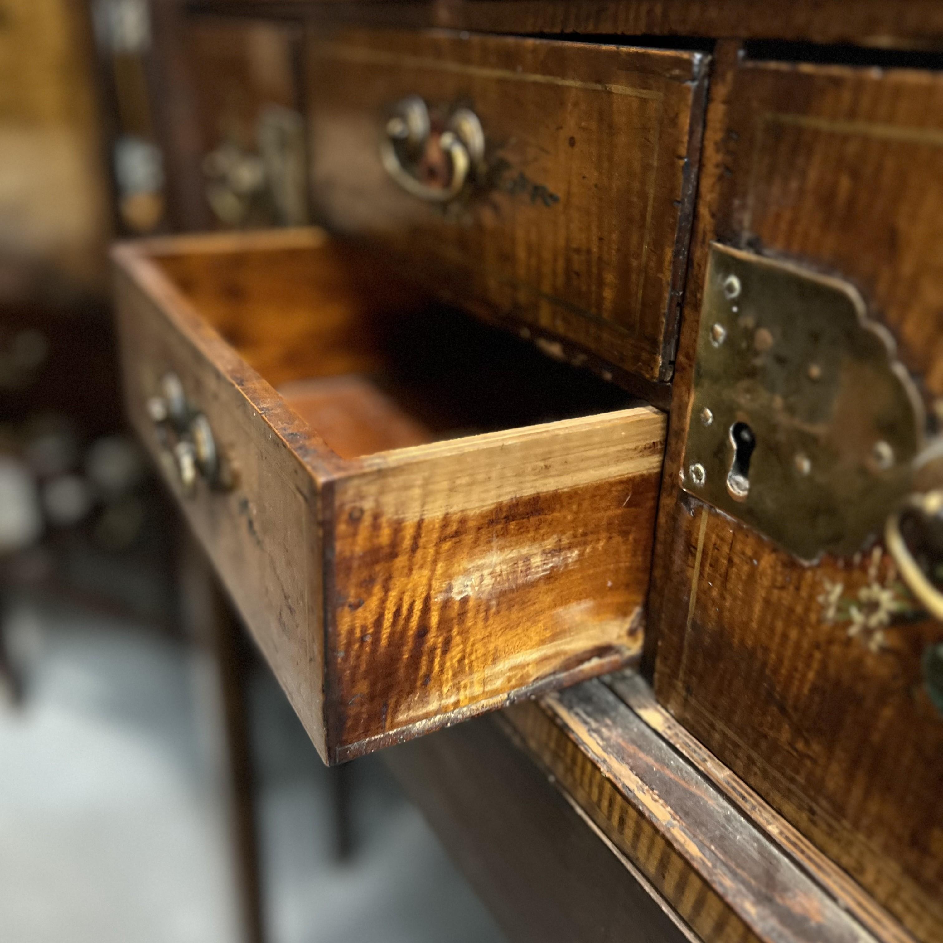 19th C. Hand-Painted Japanned Cabinet on Stand with Grand Tour Inspired Elements For Sale 8