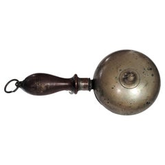 19th C Handheld Muffin Bell Town Crier Fire Alarm Bell