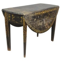 19th c. Hepplewhite Japanned Table
