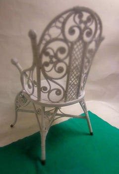 19th c Heywood Bros. & Co. Victorian Wicker Chair